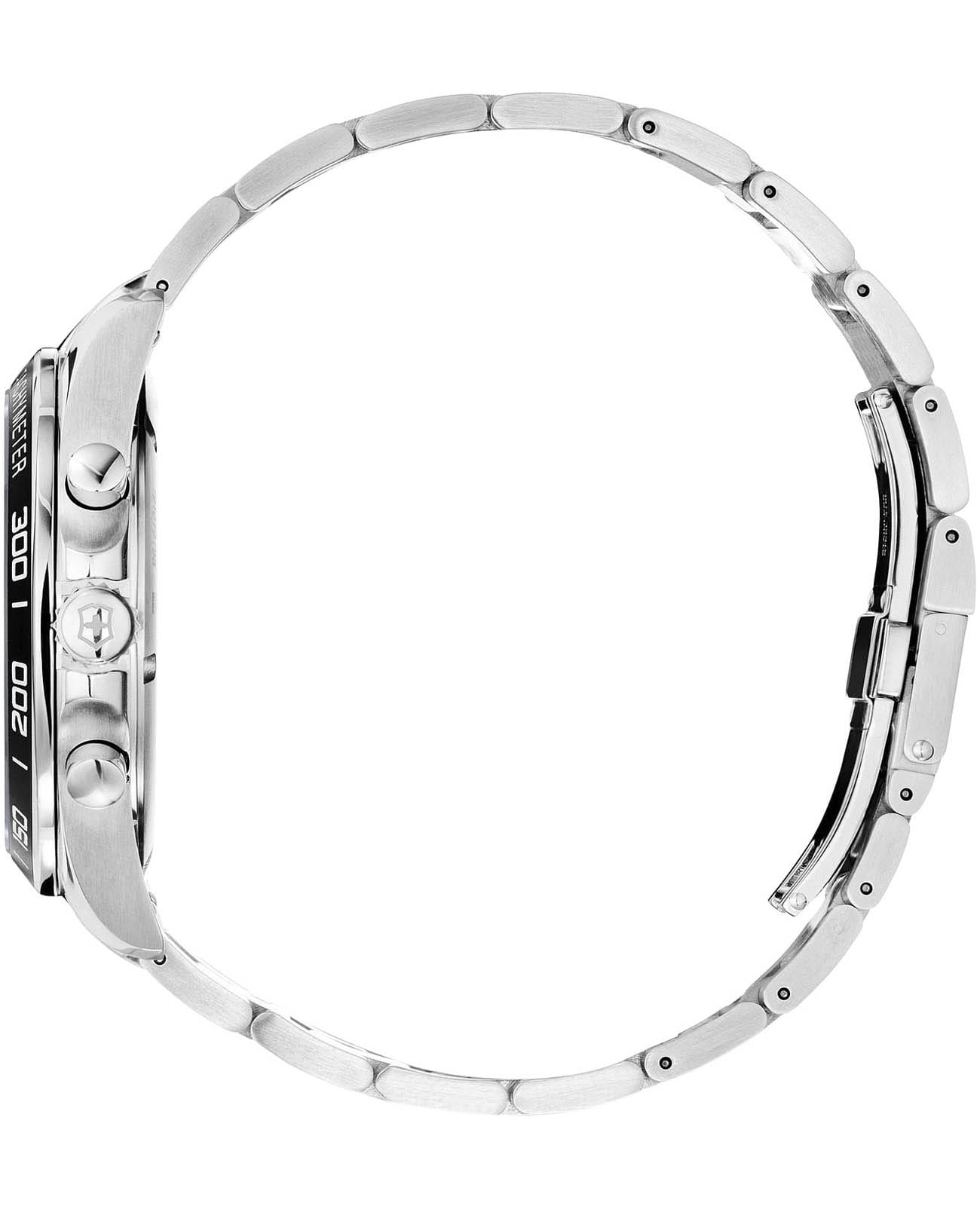 Victorinox Victorinox Fieldforce Chronograph 241899,  швейцария мужские часы на браслете нержавеющая сталь боковой вид