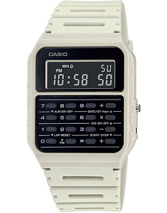 Casio Casio Collection CA-53WF-8BEF  CA-53WF-8BEF кварцевые мужские часы черный циферблат, браслет полимер — вид спереди