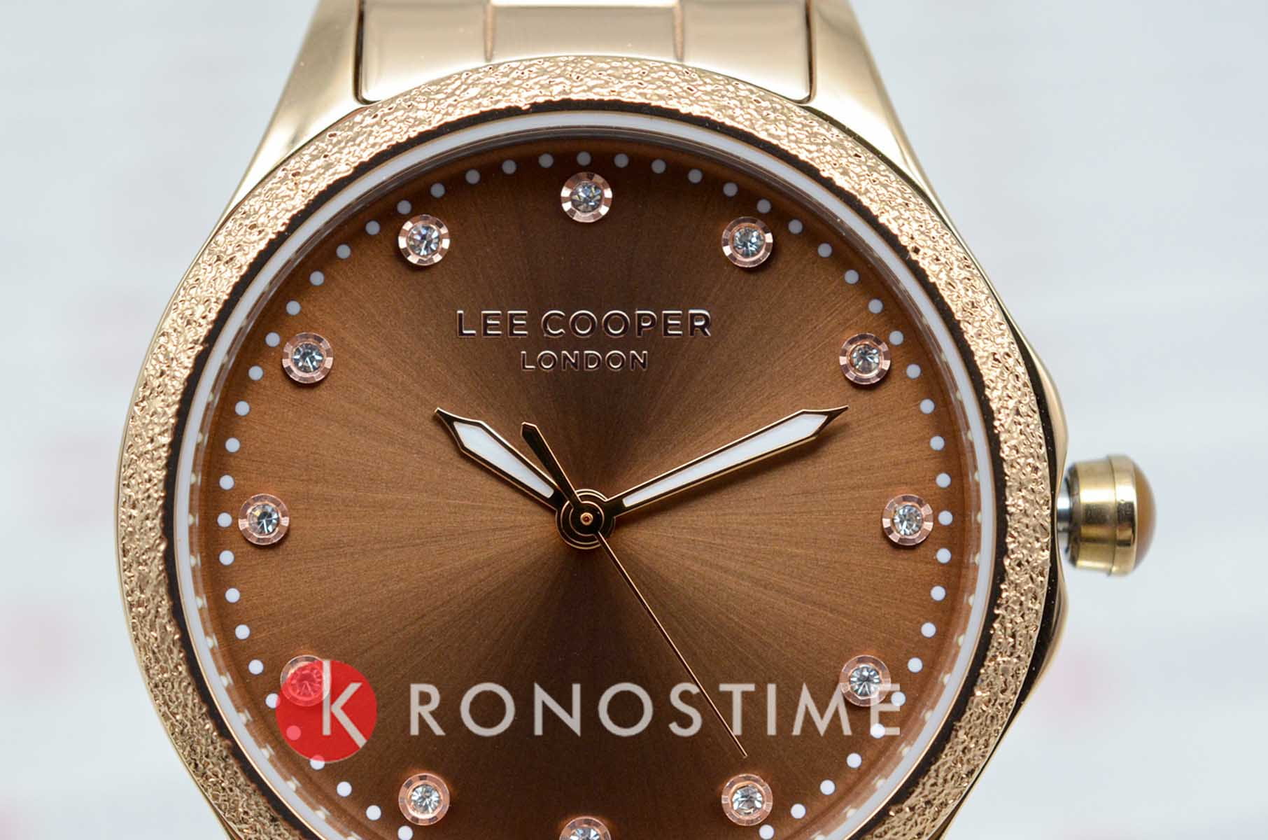 Lee Cooper Lee Cooper LC07840.540,  англия женские часы на браслете суперметалл с ip покрытием боковой вид