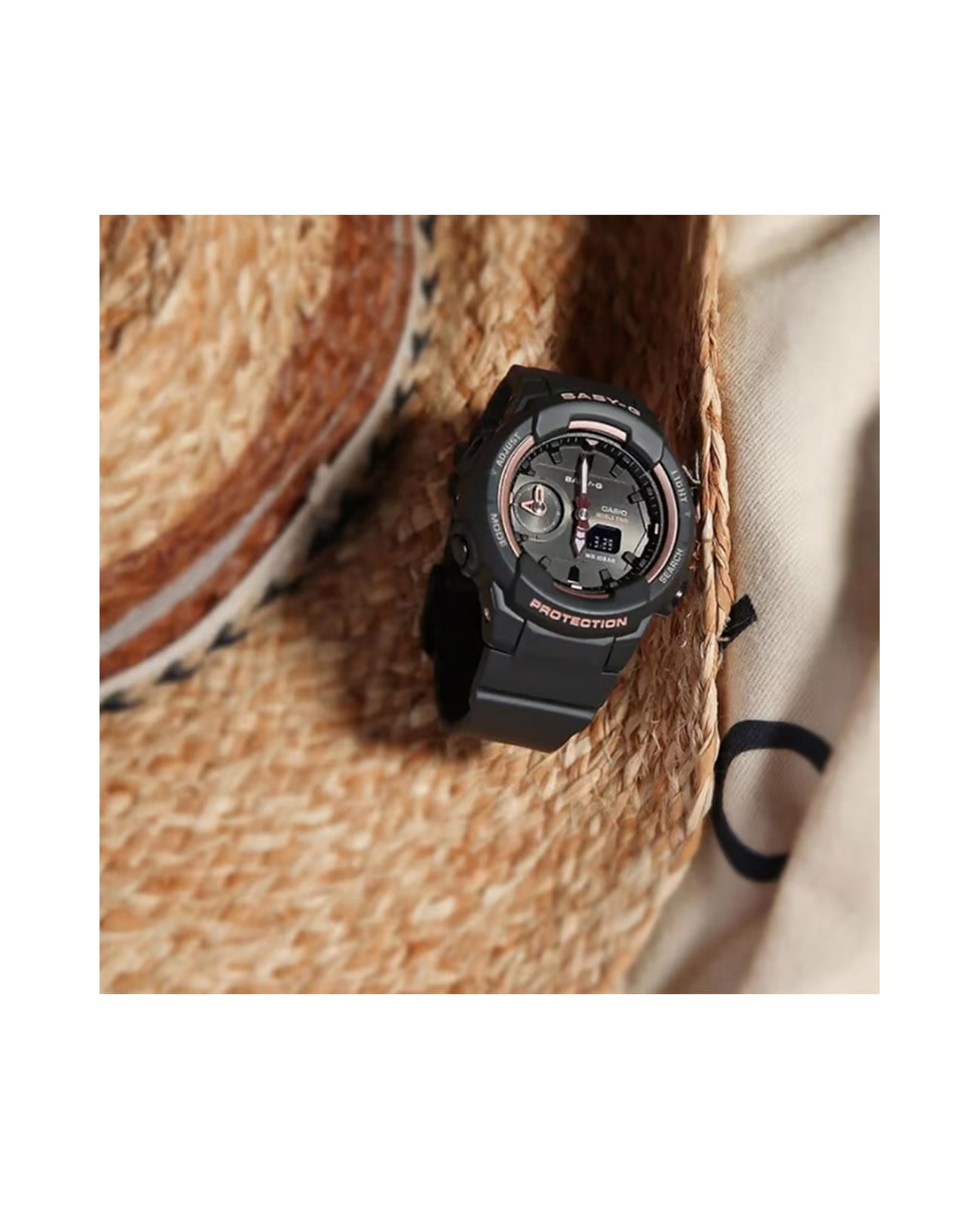 Casio Casio Baby-G BGA-230SA-1ADR женские часы черный циферблат на запястье