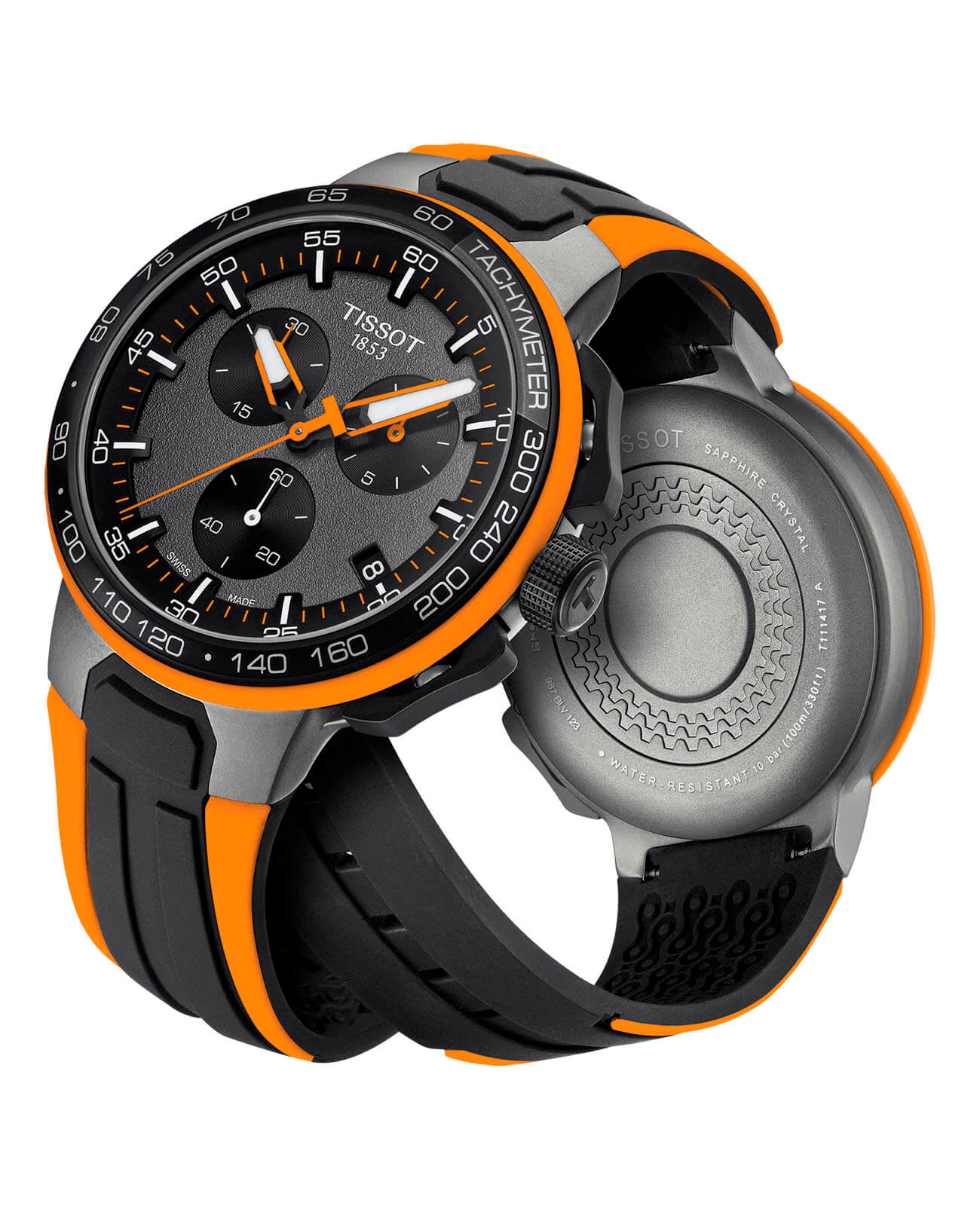 Tissot Tissot T-Race Cycling T111.417.37.441.04 мужские часы черный циферблат на запястье