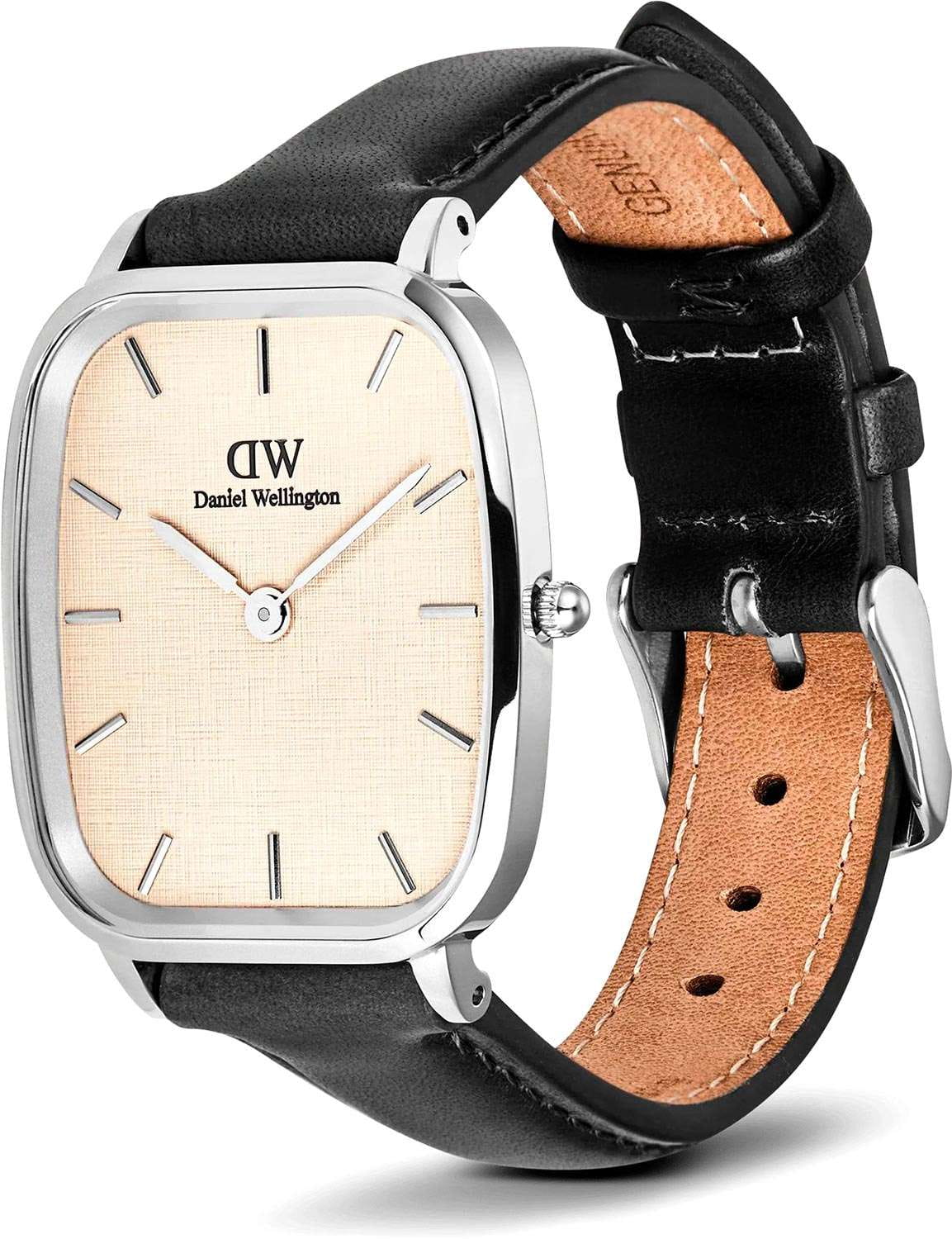 Оригинальные часы Daniel Wellington Daniel Wellington Marlon Sheffield Linen Silver DW00100813 кварцевые калибр механизма  общий вид