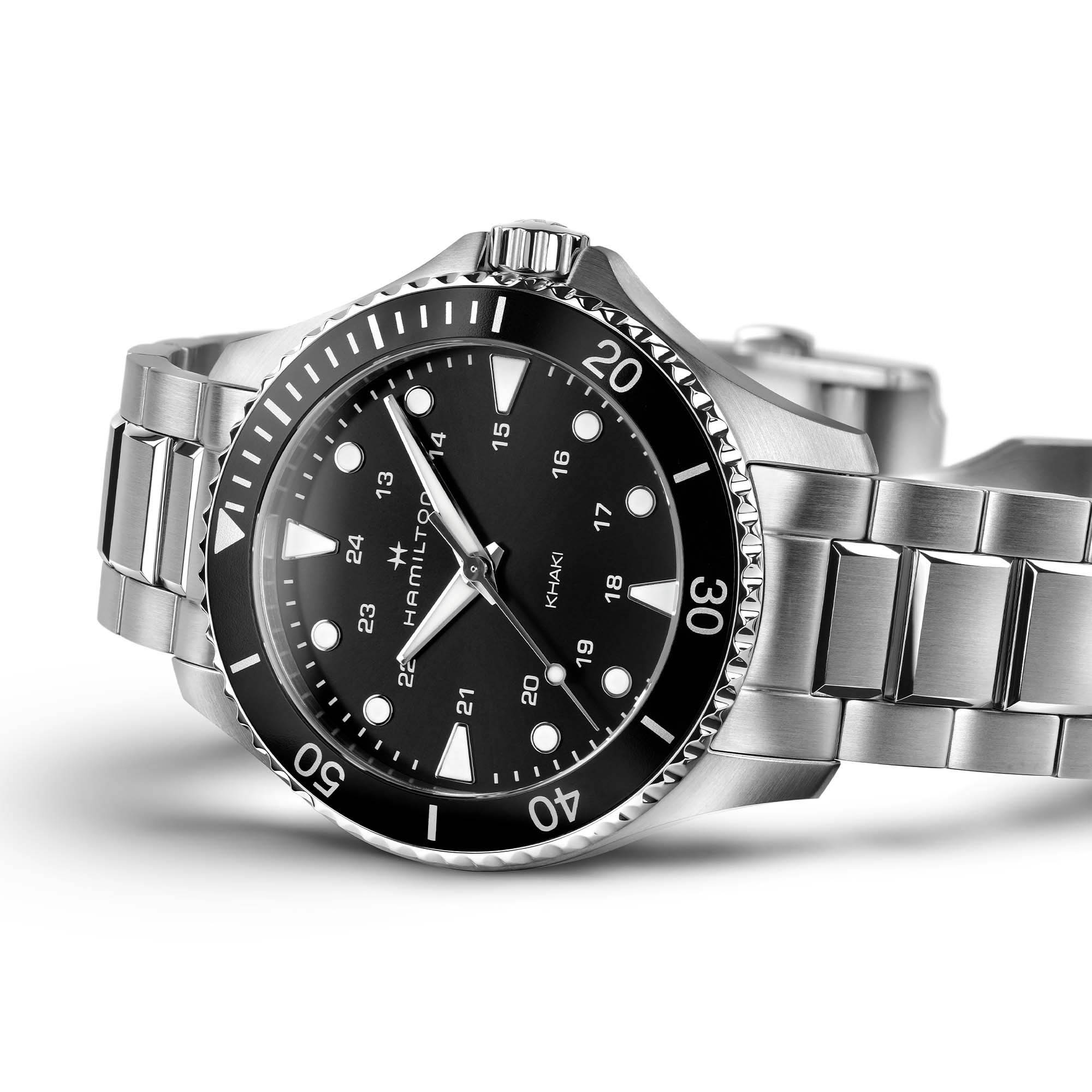 Hamilton Hamilton Khaki Navy Scuba Quartz H82201131 , наручные мужские часы фото под углом