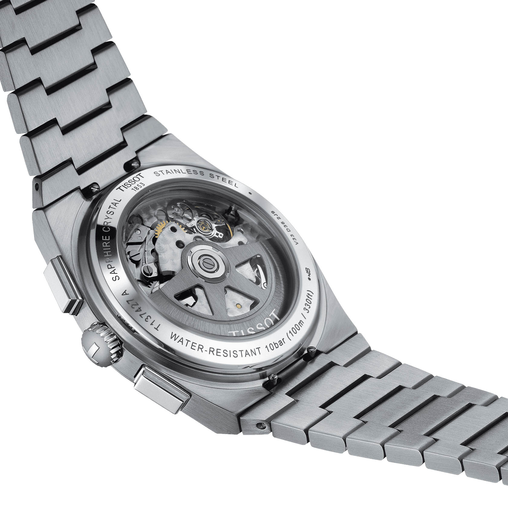 Оригинальные часы Tissot Tissot PRX Automatic Chronograph T137.427.11.011.01 механические калибр механизма valjoux a05.h31 общий вид
