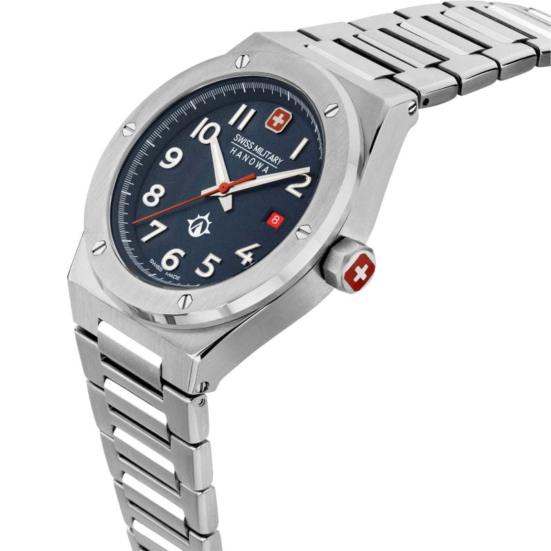 Swiss Military Hanowa Swiss Military Hanowa Sonoran SMWGH2101903,  швейцария мужские часы на браслете нержавеющая сталь боковой вид