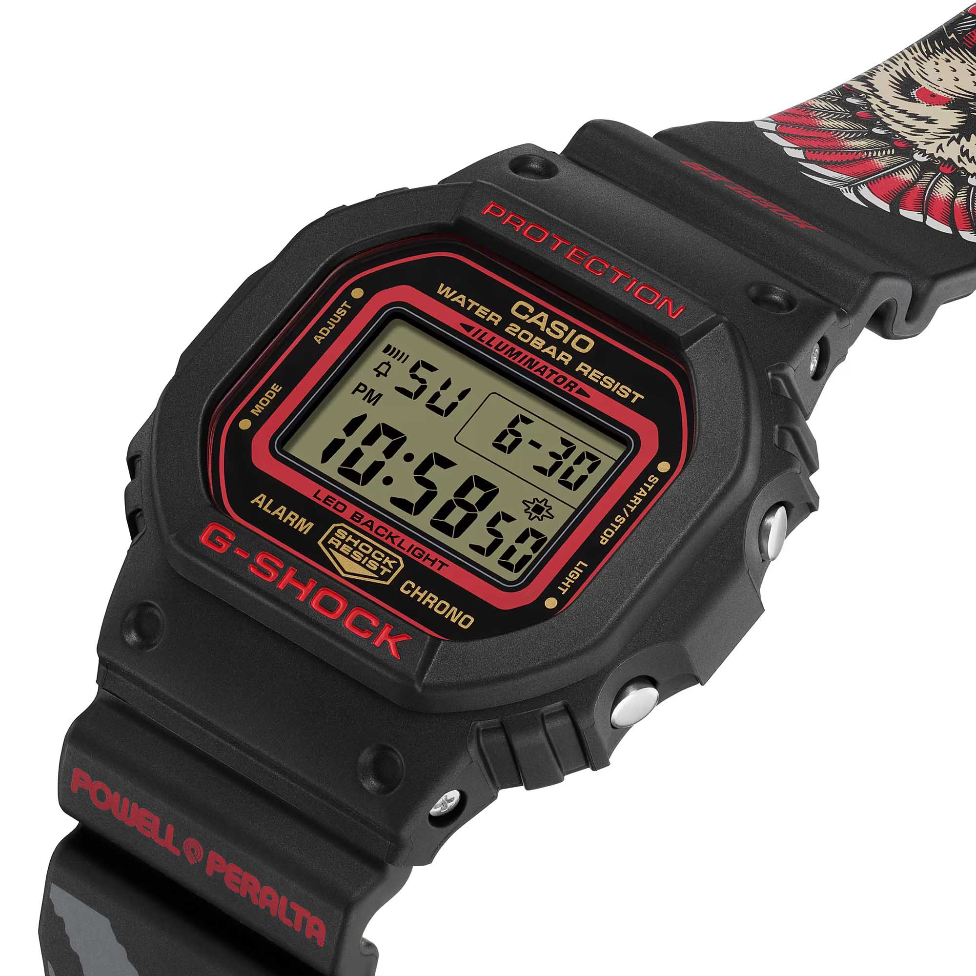 Casio Casio G-Shock DW-5600KH-1 DW-5600, наручные мужские часы фото под углом