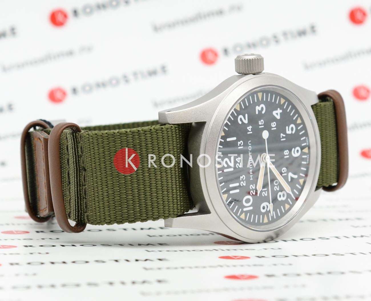 Hamilton Hamilton Khaki Field Mechanical H69439931 мужские часы черный циферблат на запястье