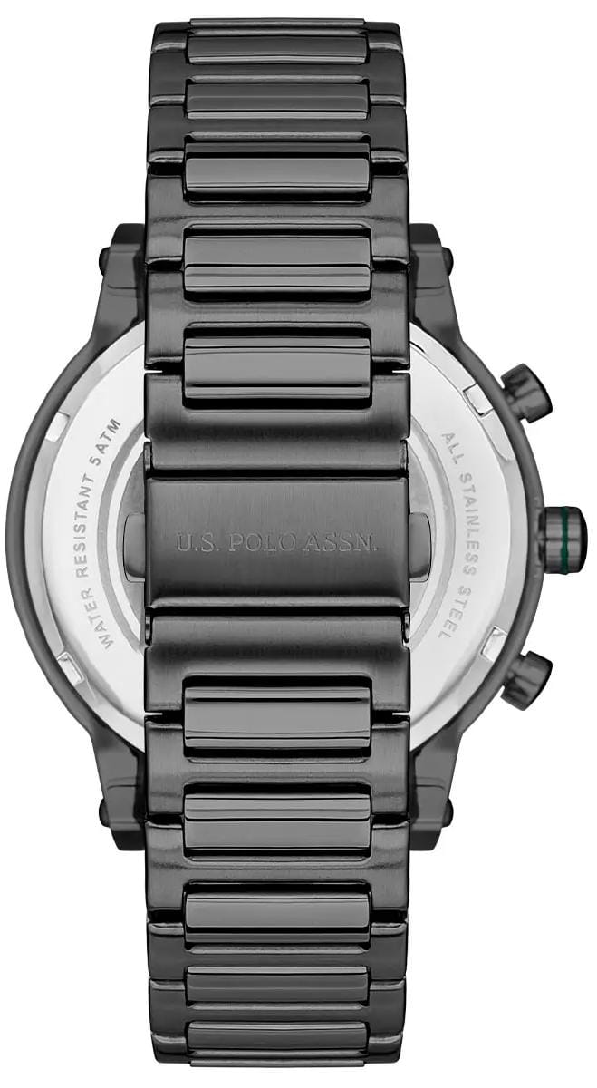 U.S. Polo Assn. U.S. Polo Assn. Crossing USPA1008-11,  сша мужские часы на браслете сталь с ip покрытием боковой вид