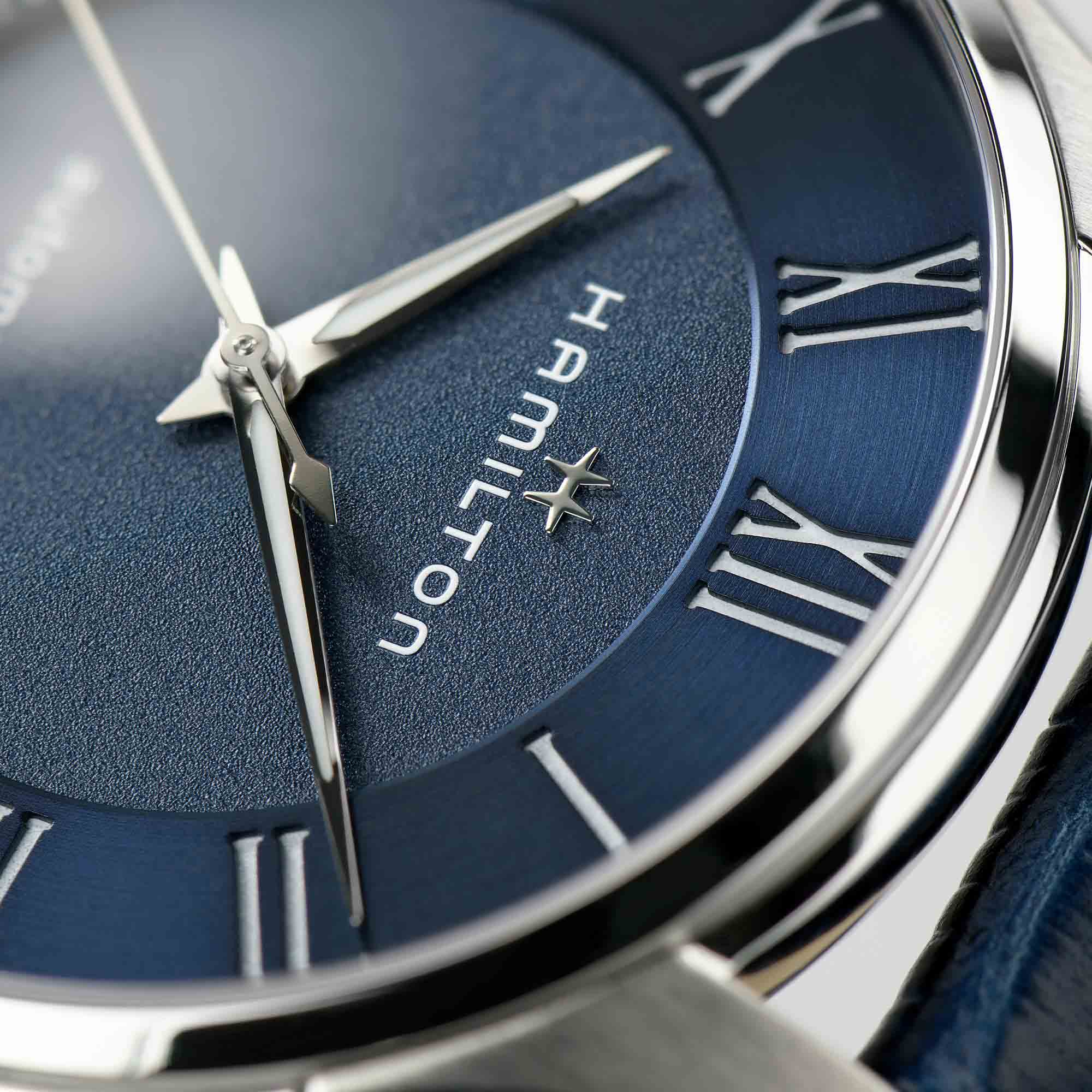 Hamilton Hamilton Jazzmaster Auto H42535640, jazzmaster швейцария мужские часы на браслете кожаный боковой вид