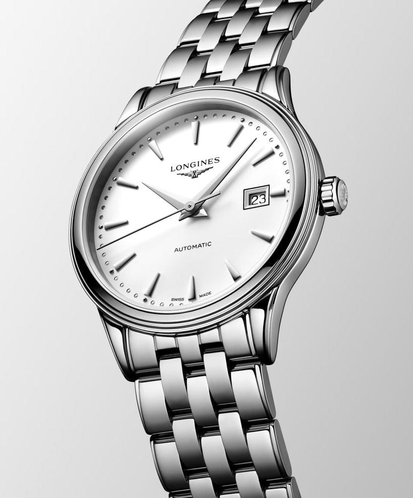 Longines Longines Flagship L4.374.4.18.6, flagship швейцария женские часы на браслете нержавеющая сталь боковой вид