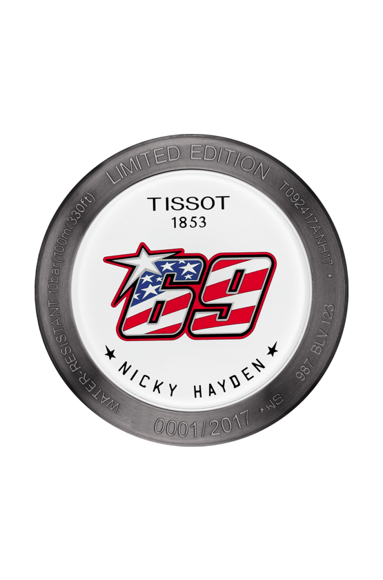 Оригинальные часы Tissot Tissot T-Race Nicky Hayden 2017 T092.417.37.061.01 кварцевые калибр механизма eta g10.212 общий вид