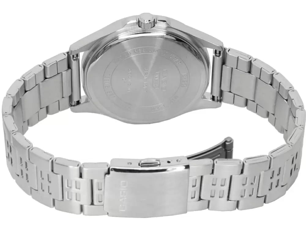 Casio Casio Collection MTP-E350D-1B, mtp япония мужские часы на браслете нержавеющая сталь боковой вид