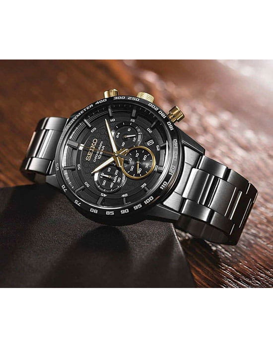 Seiko Seiko Conceptual Series Sports SSB363P1, sports япония мужские часы на браслете сталь c pvd покрытием боковой вид