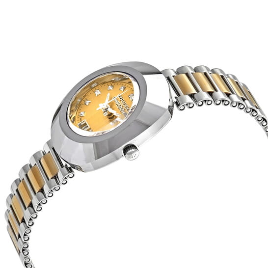 Rado Rado The Original DiaStar R12307304, diastar швейцария женские часы на браслете сталь c pvd покрытием боковой вид
