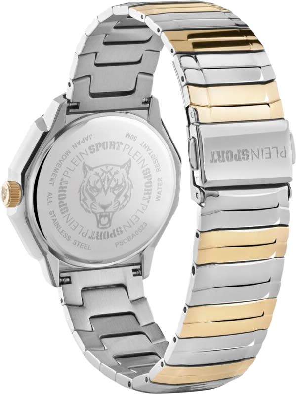 Plein Sport Plein Sport Dynasty PSOBA0623,  германия женские часы на браслете сталь с ip покрытием боковой вид