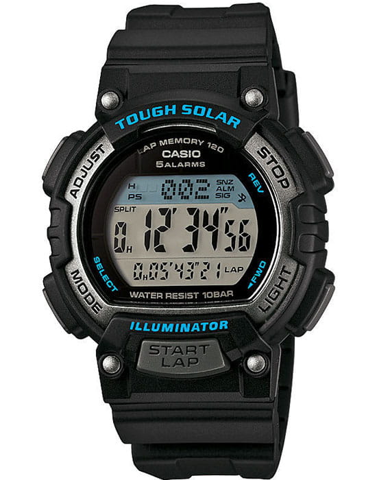 Casio Casio Collection STL-S300H-1A  STL-S300H-1A кварцевые мужские часы серый циферблат, браслет пластик — вид спереди