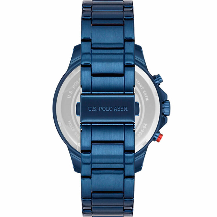 U.S. Polo Assn. U.S. Polo Assn. Crossing USPA1034-04,  сша мужские часы на браслете нержавеющая сталь с ip-покрытием боковой вид