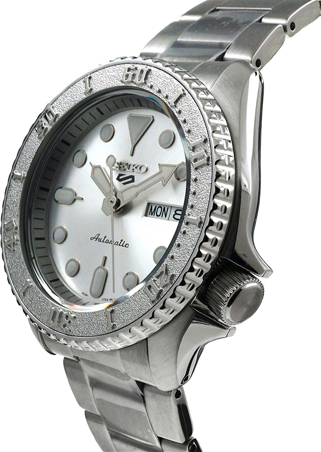 Seiko Seiko 5 Sports SRPE71K1  — детали корпуса и нержавеющая сталь