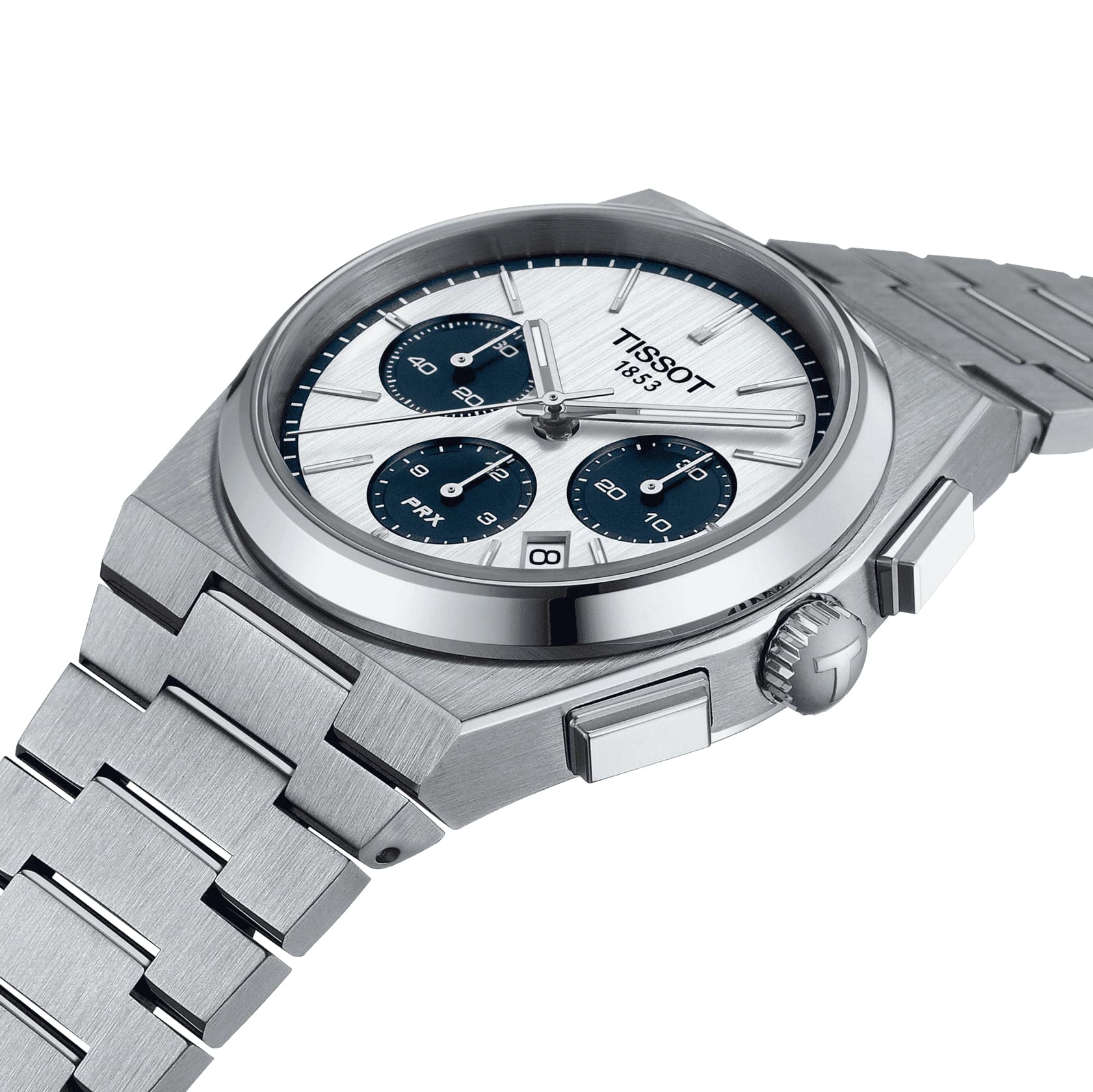 Tissot Tissot PRX Automatic Chronograph T137.427.11.011.01 мужские часы белый циферблат на запястье