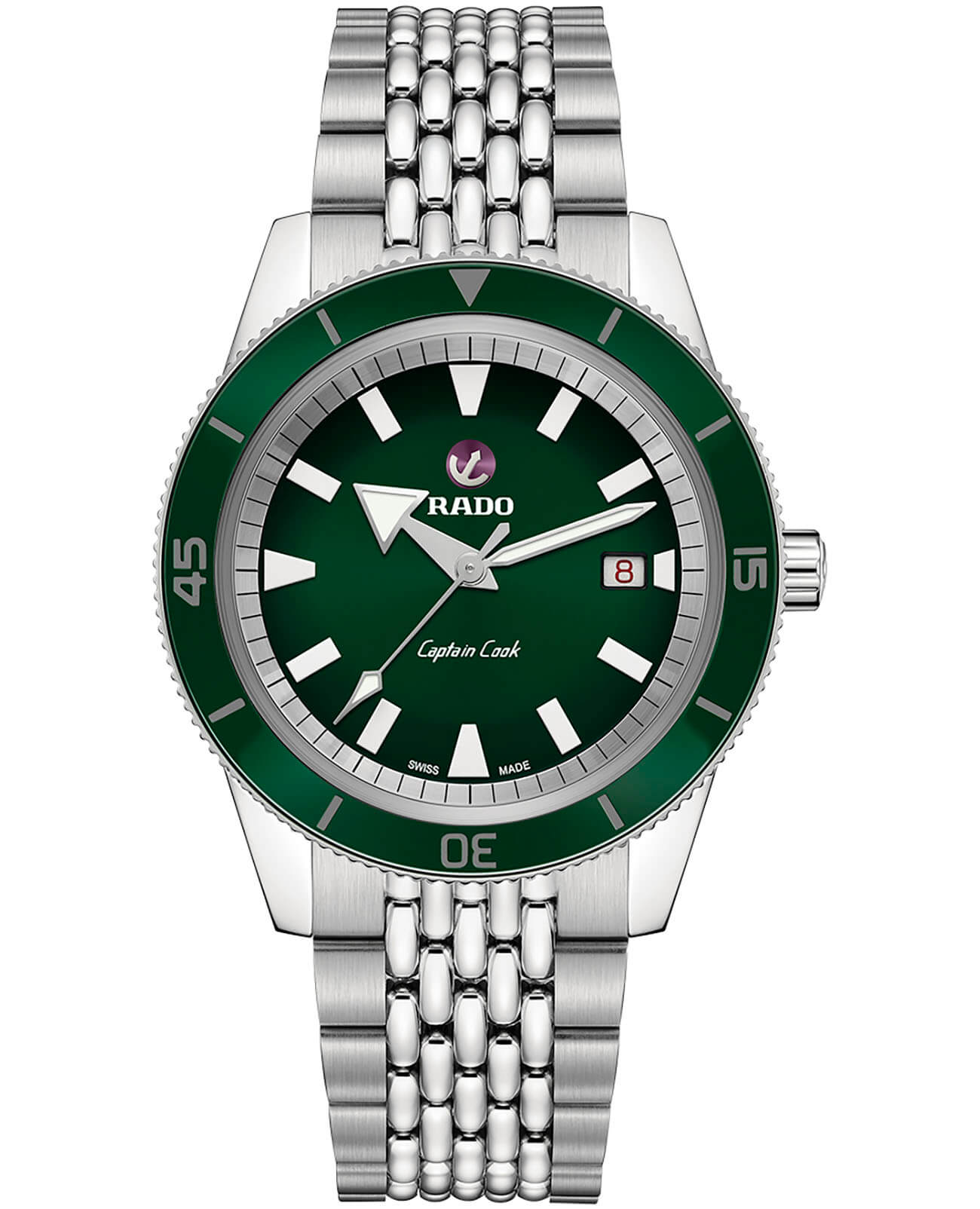 Rado Rado Captain Cook Automatic R32505318, captain cook швейцария мужские часы на браслете тканевый боковой вид