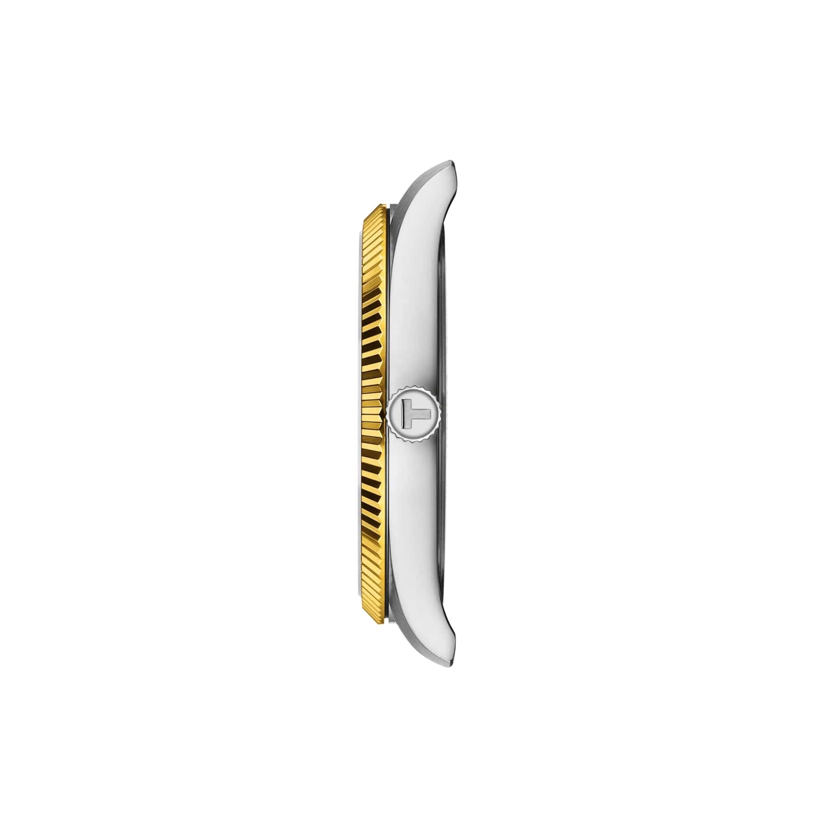Tissot Tissot Ballade 40mm T156.410.22.031.00, t-classic швейцария мужские часы на браслете нержавеющая сталь с pvd-покрытием боковой вид