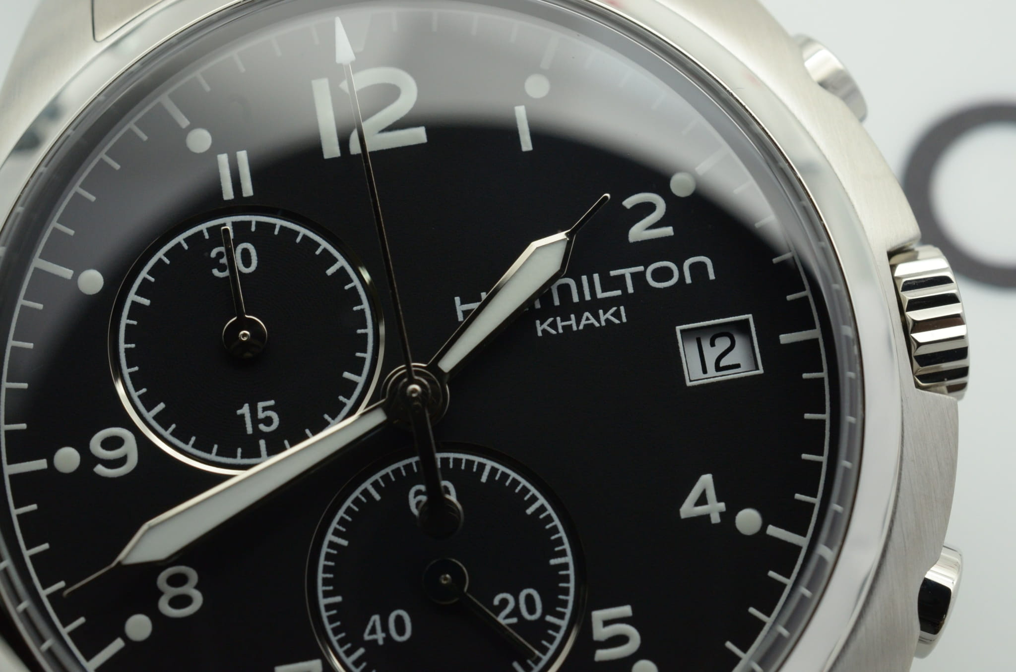 Hamilton Hamilton Khaki Aviation Pilot Pioneer Chrono H76512133, khaki aviation швейцария мужские часы на браслете нержавеющая сталь боковой вид
