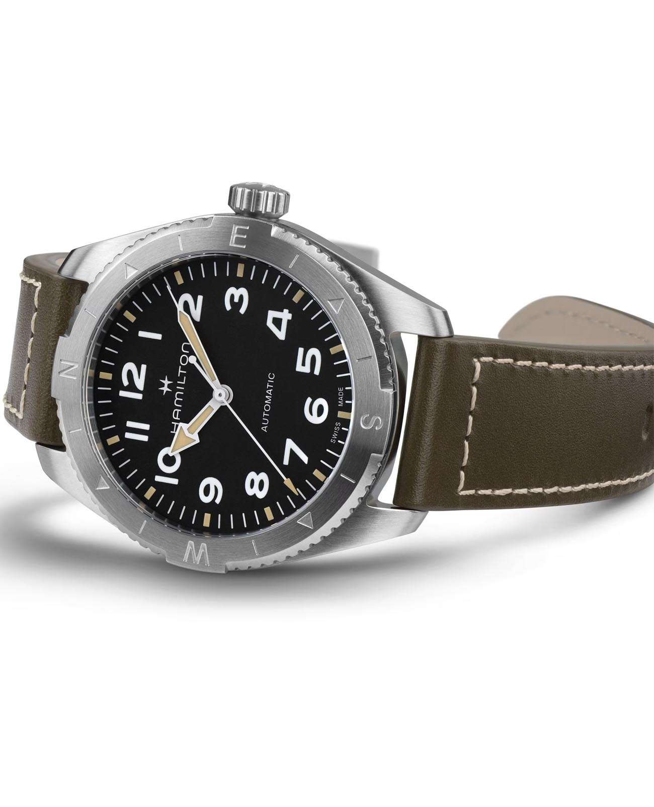 Hamilton Hamilton Khaki Field Expedition Auto H70315830  — детали корпуса и кожаный