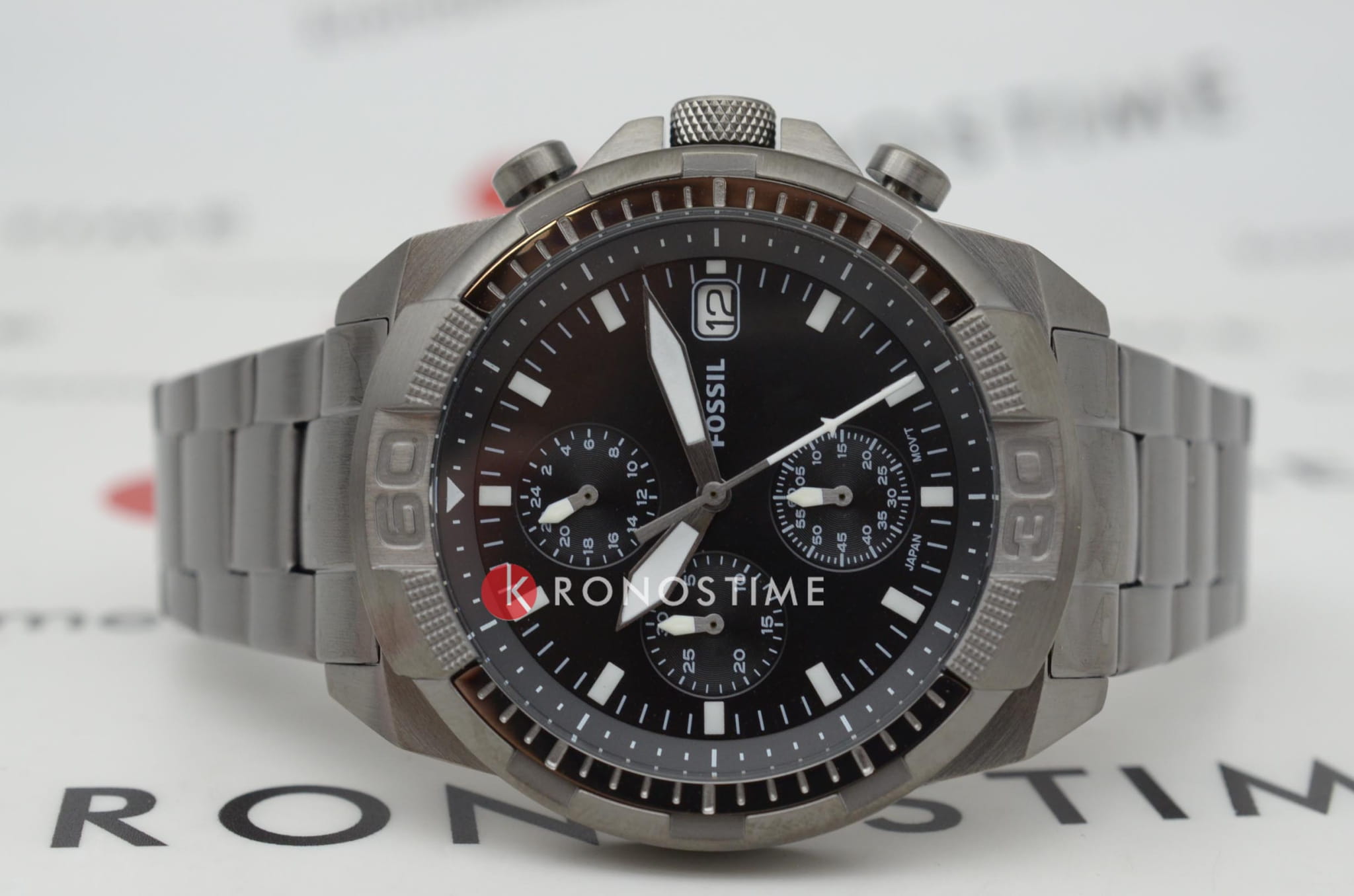 Fossil Fossil Georgia  FS5852,  сша мужские часы на браслете сталь с ip покрытием боковой вид