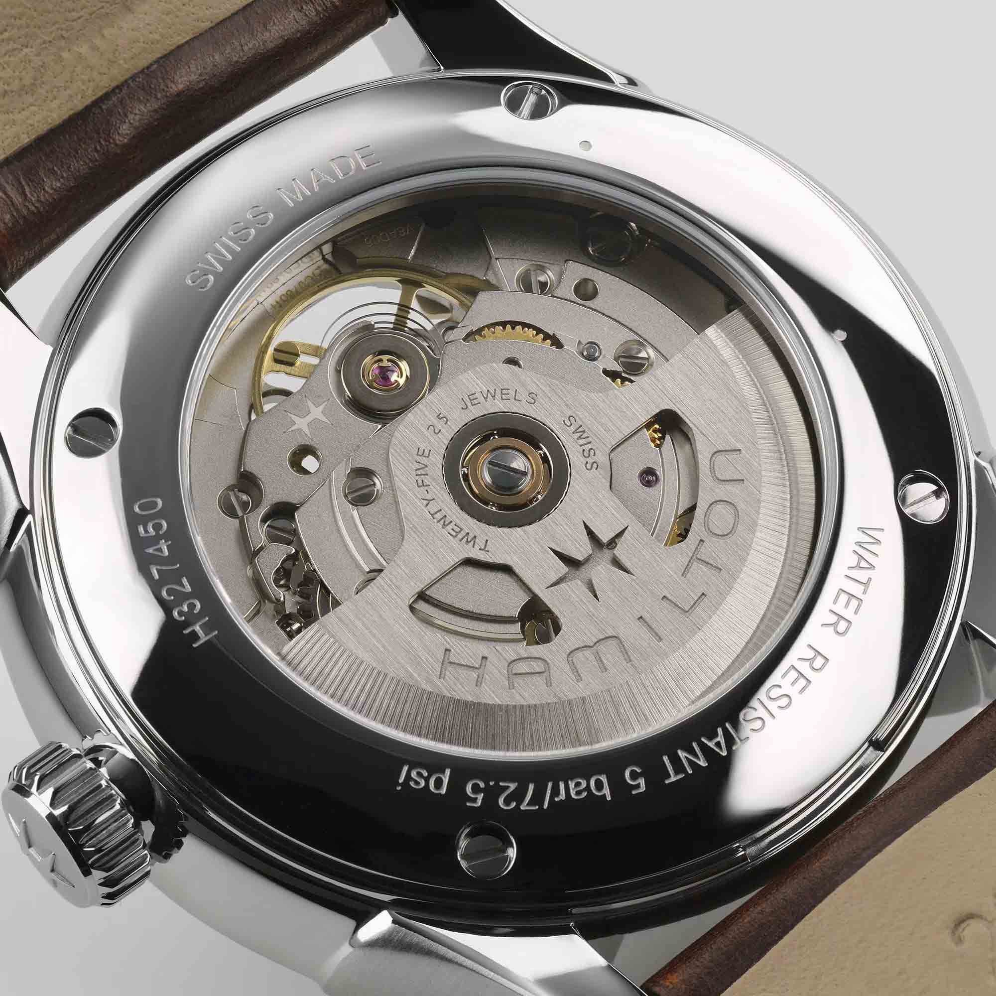 Hamilton Hamilton Jazzmaster Open Heart Auto H32675570 мужские часы красный циферблат на запястье