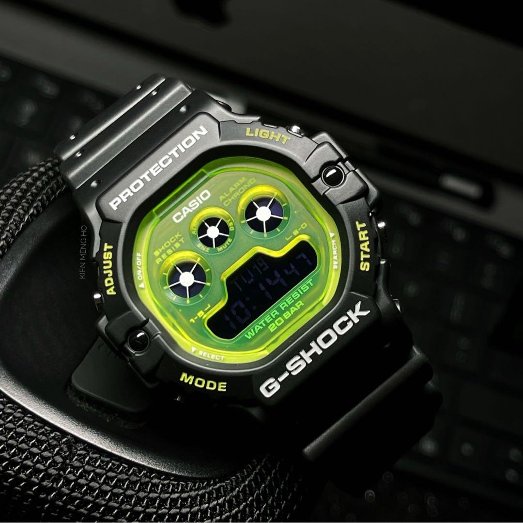 Casio Casio G-Shock DW-5900TS-1 мужские часы зеленый циферблат на запястье