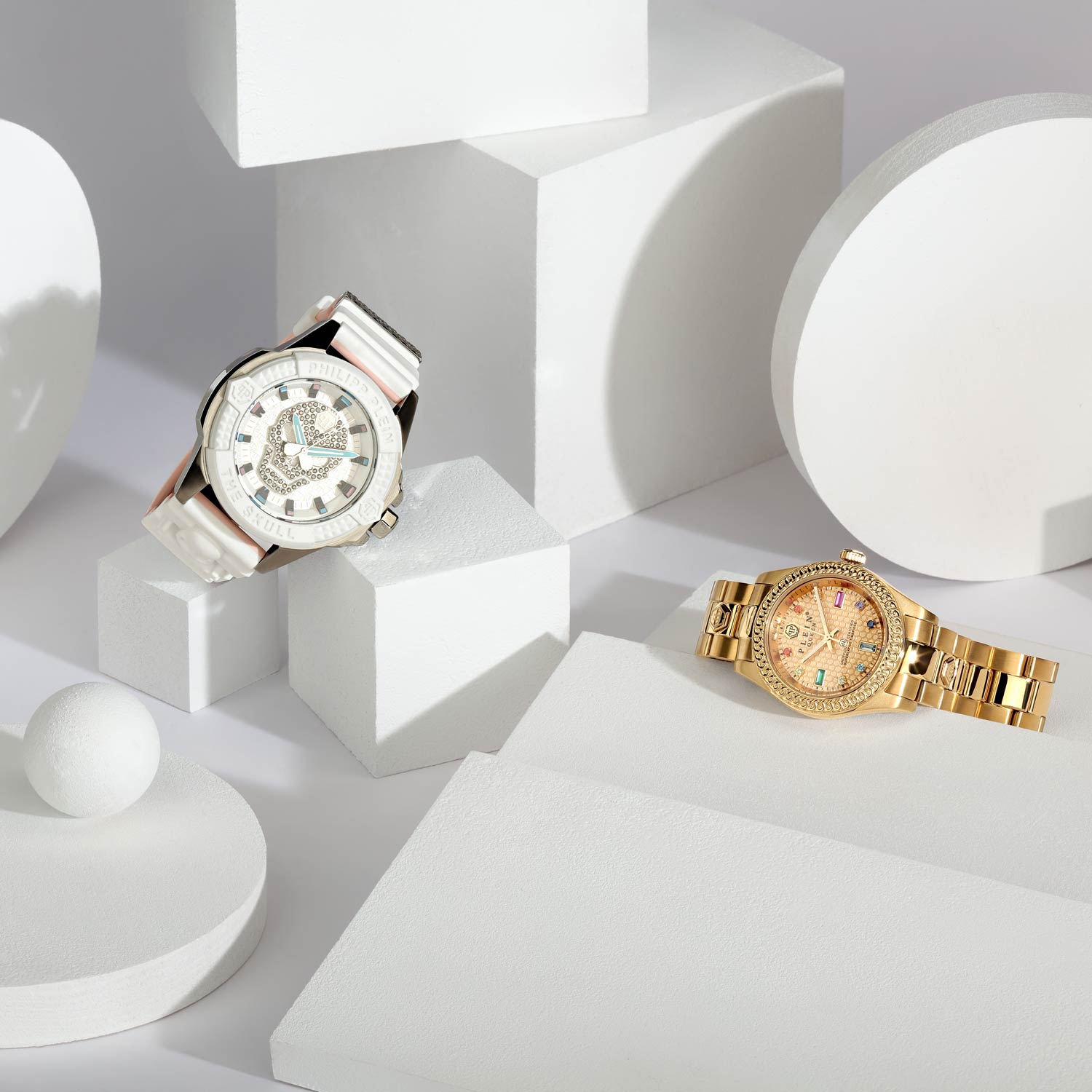 Philipp Plein Philipp Plein The Skull PWAAA1521, the skull германия мужские часы на браслете силикон боковой вид