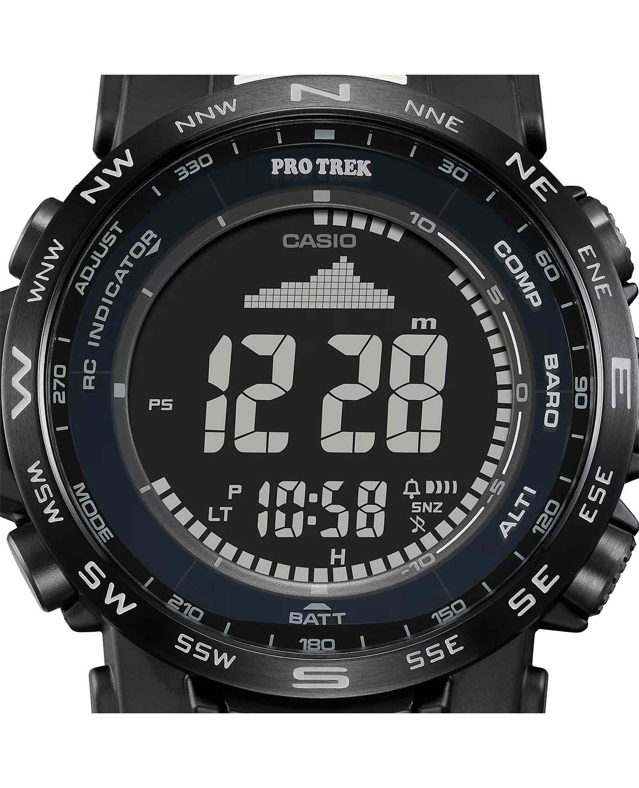 Casio Casio Pro Trek PRW-35Y-1BDR (PRW-35Y-1BER) кварцевые мужские часы часы крупный план серый циферблата
