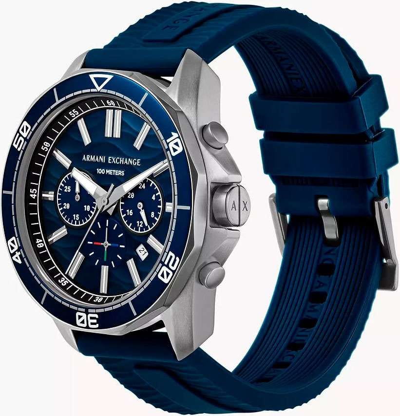 Armani Exchange Armani Exchange Spencer AX1960,  италия мужские часы на браслете силикон боковой вид