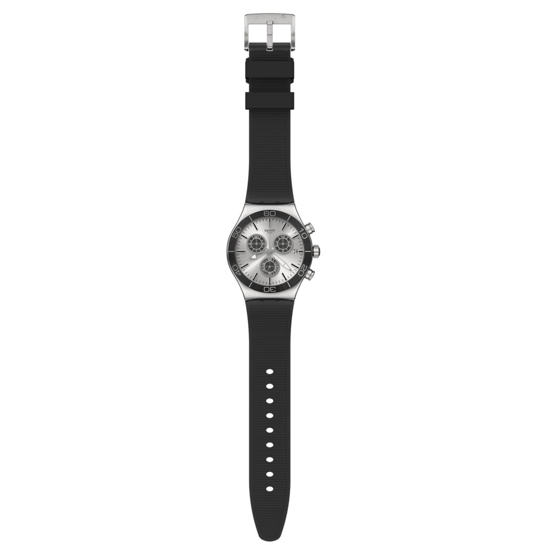 Оригинальные часы Swatch Swatch I New Chrono YVS486 кварцевые калибр механизма  общий вид