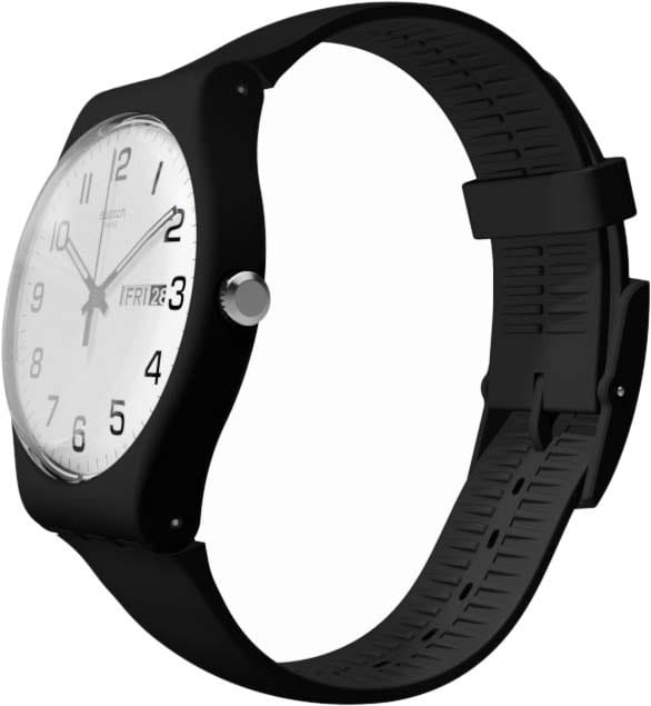 Swatch Swatch New Gent SUOB705, gent швейцария мужские часы на браслете силикон боковой вид