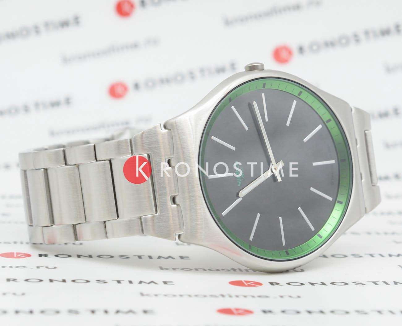 Swatch Swatch Skin Irony 42 SS07S128G женские часы черный циферблат на запястье