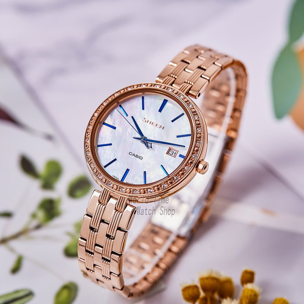 Casio Casio Sheen SHE-4052PG-2A  - задняя крышка металл сталь корпуса, япония часы