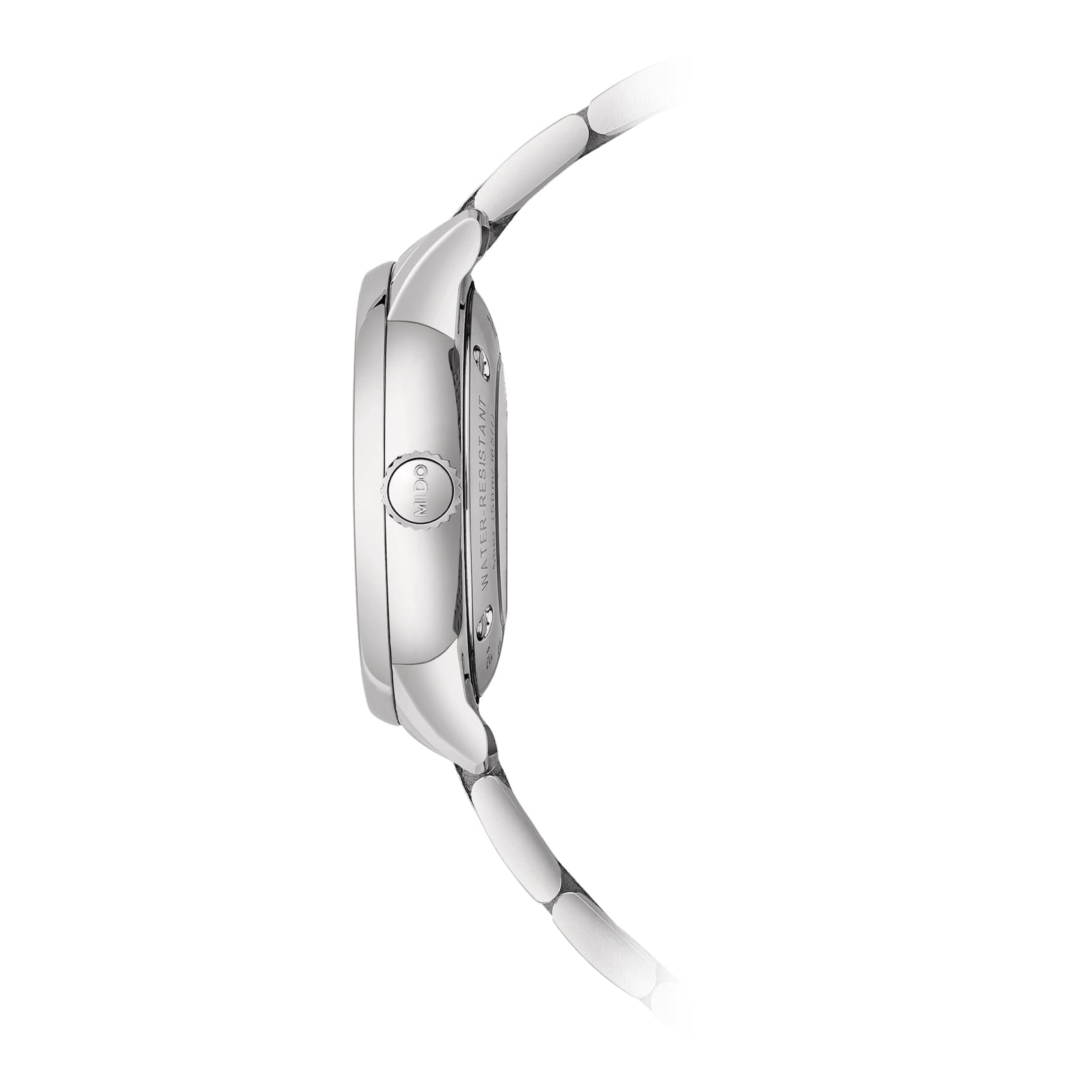 Mido Mido Baroncelli Signature M037.207.11.036.01, baroncelli швейцария женские часы на браслете нержавеющая сталь боковой вид