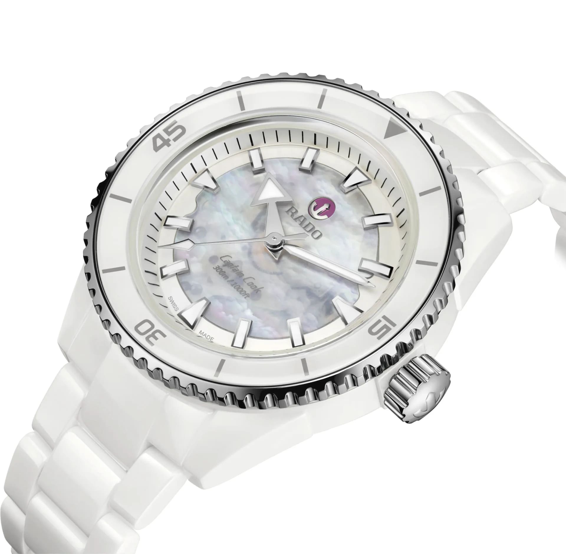 Rado Rado Captain Cook High-Tech Ceramic Diver R32132902 Automatic, наручные мужские часы фото под углом