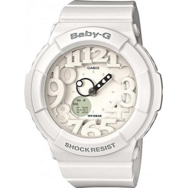 Casio Casio Baby-G BGA-131-7B  BGA-131-7B  женские часы белый циферблат, браслет  — вид спереди