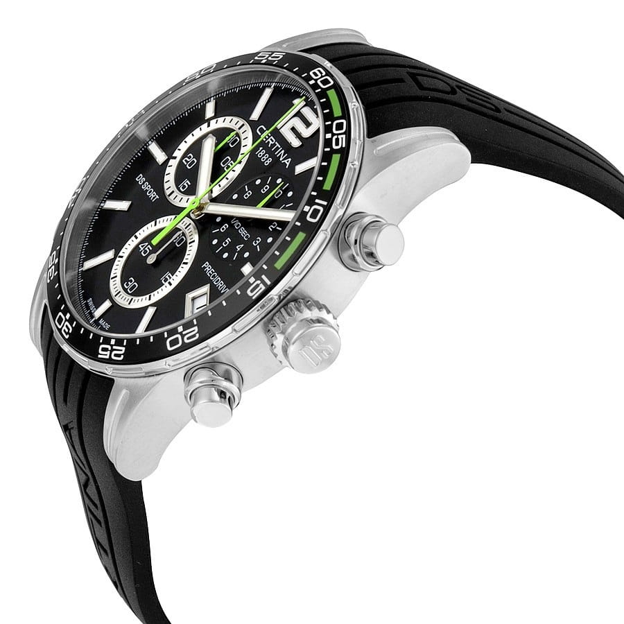Certina Certina DS Sport Chronograph 1/10 sec C027.417.17.057.01 , наручные мужские часы фото под углом