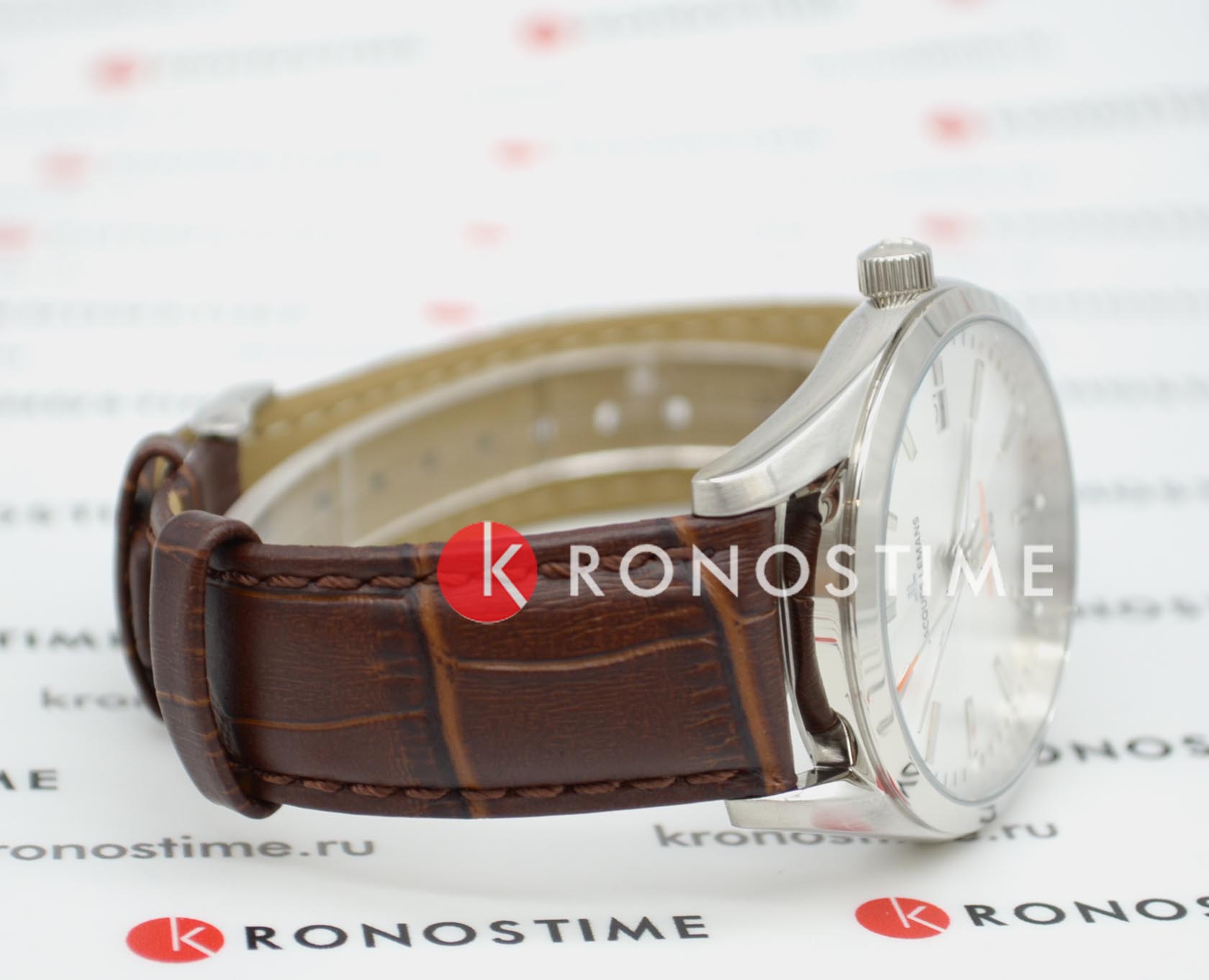 Jacques Lemans Jacques Lemans Classic 1-1859B кварцевые мужские часы часы крупный план серебристый циферблата