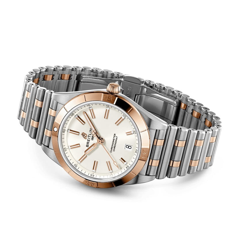 Breitling Breitling Chronomat Automatic 36 U10380101A1U1, chronomat швейцария женские часы на браслете нержавеющая сталь + золото 18к боковой вид