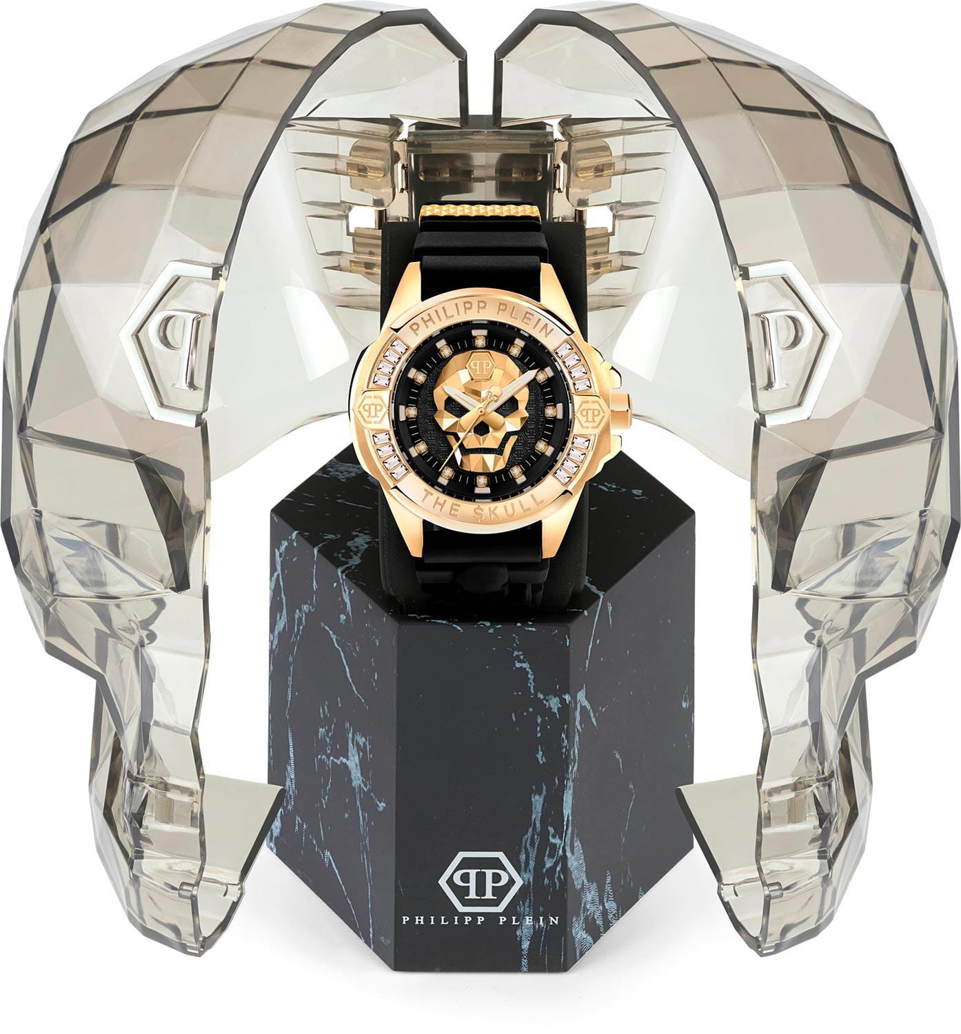 Philipp Plein Philipp Plein The Skull PWNAA0122 женские часы черный циферблат на запястье