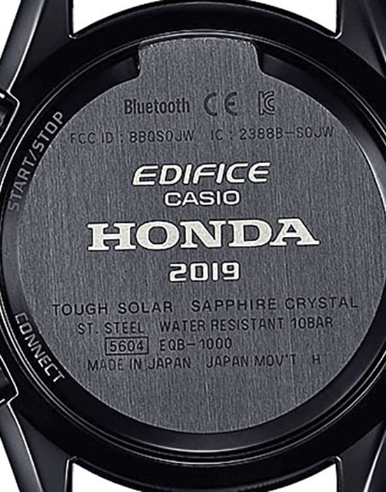 Casio Casio Edifice EQB-1000HR-1A мужские часы черный циферблат на запястье