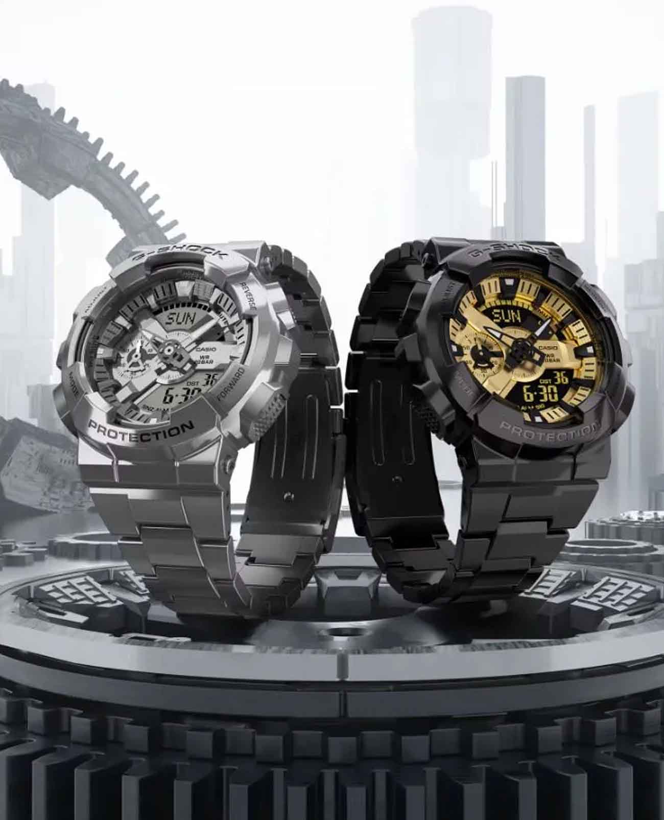 Casio Casio G-Shock GM-110BD-1A9 GM, наручные мужские часы фото под углом