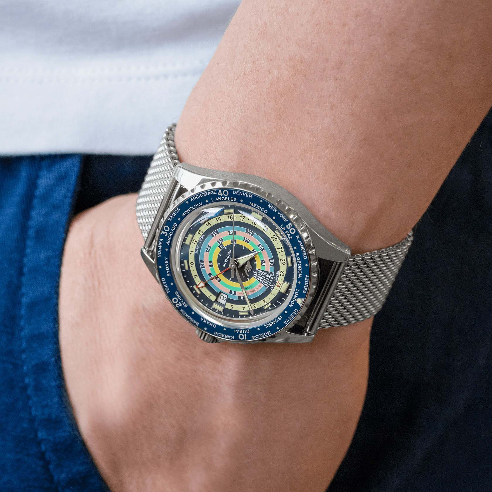 Mido Mido Ocean Star Decompression Worldtimer 200 M026.829.17.041.00  — детали корпуса и каучук