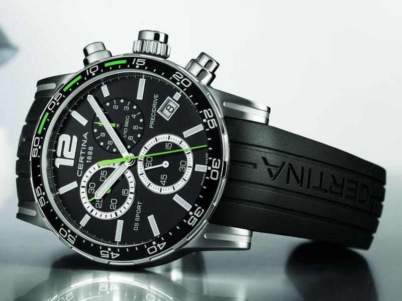 Certina Certina DS Sport Chronograph 1/10 sec C027.417.17.057.01, sport швейцария мужские часы на браслете  боковой вид