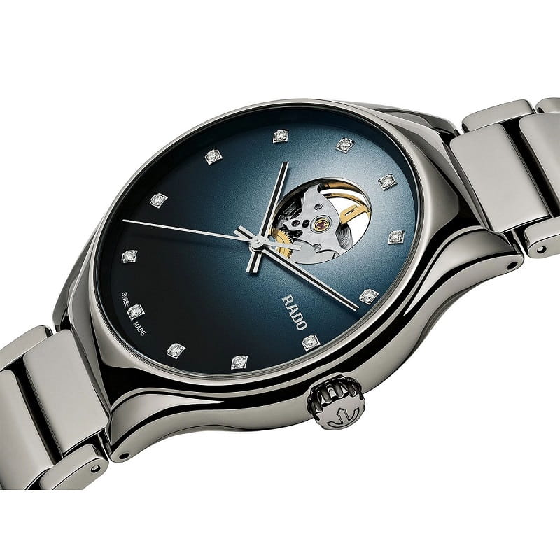 Rado Rado True Secret Diamonds R27108732, true швейцария мужские часы на браслете высокотехнологичная плазменная керамика боковой вид