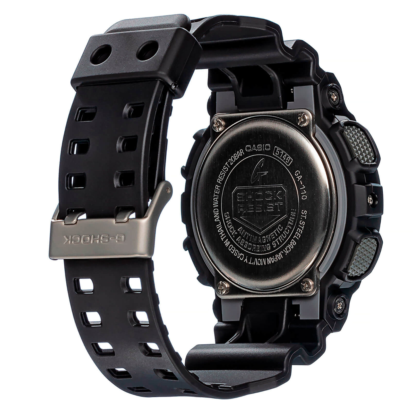 Casio Casio G-Shock GA-110-1ADR (GA-110-1A), g-shock япония мужские часы на браслете полимер боковой вид